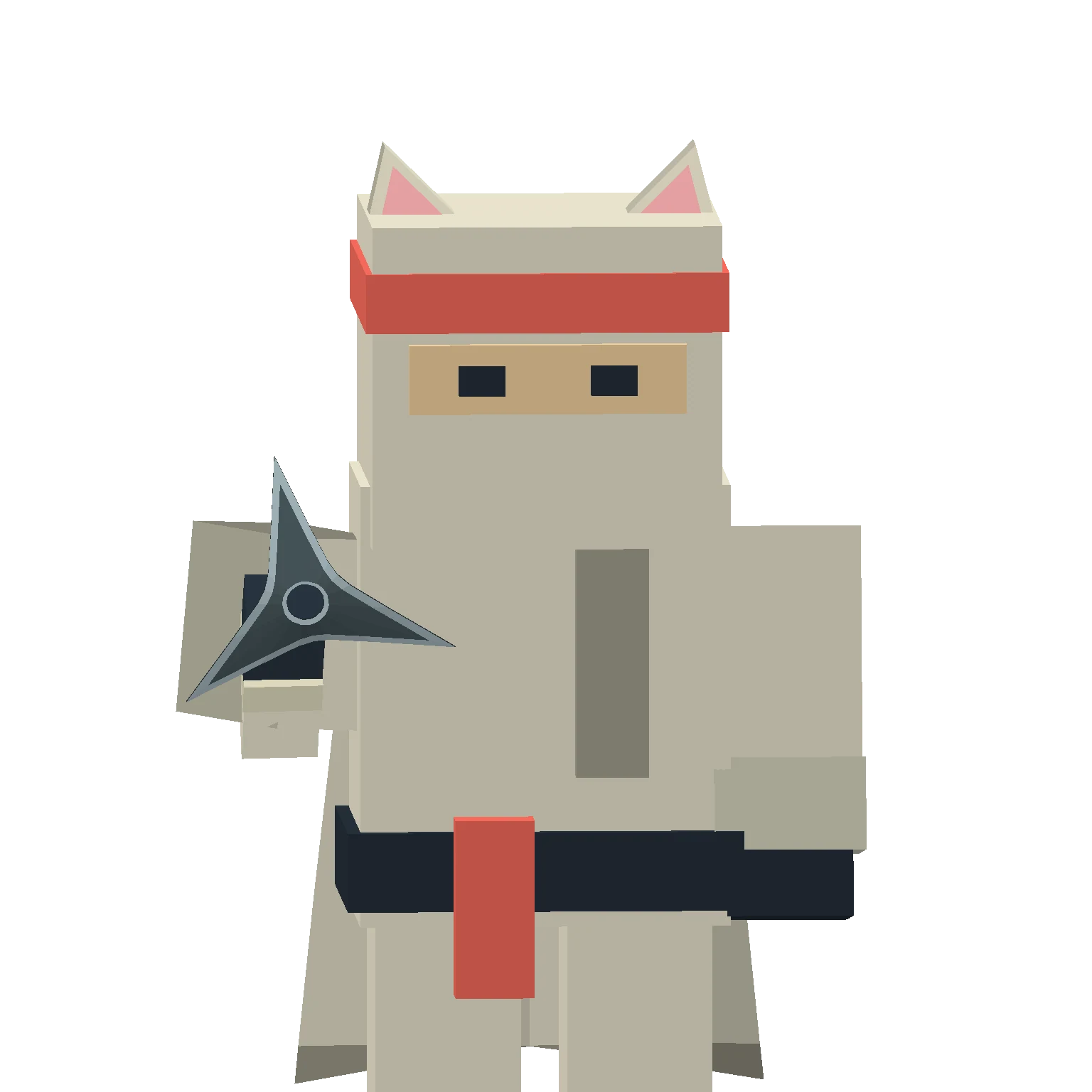 Suzu / Cat Ears + Cape · Sankaku ninja stars