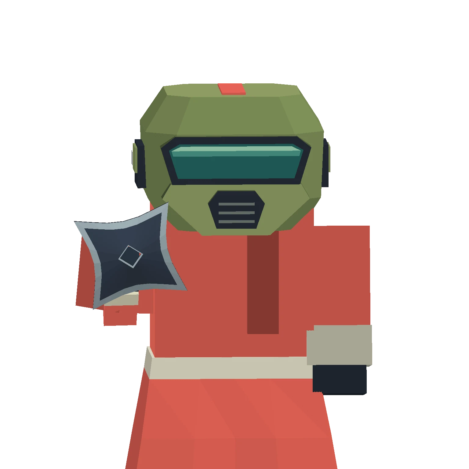 Mitsu / War Helmet + Skirt · Kaku ninja stars
