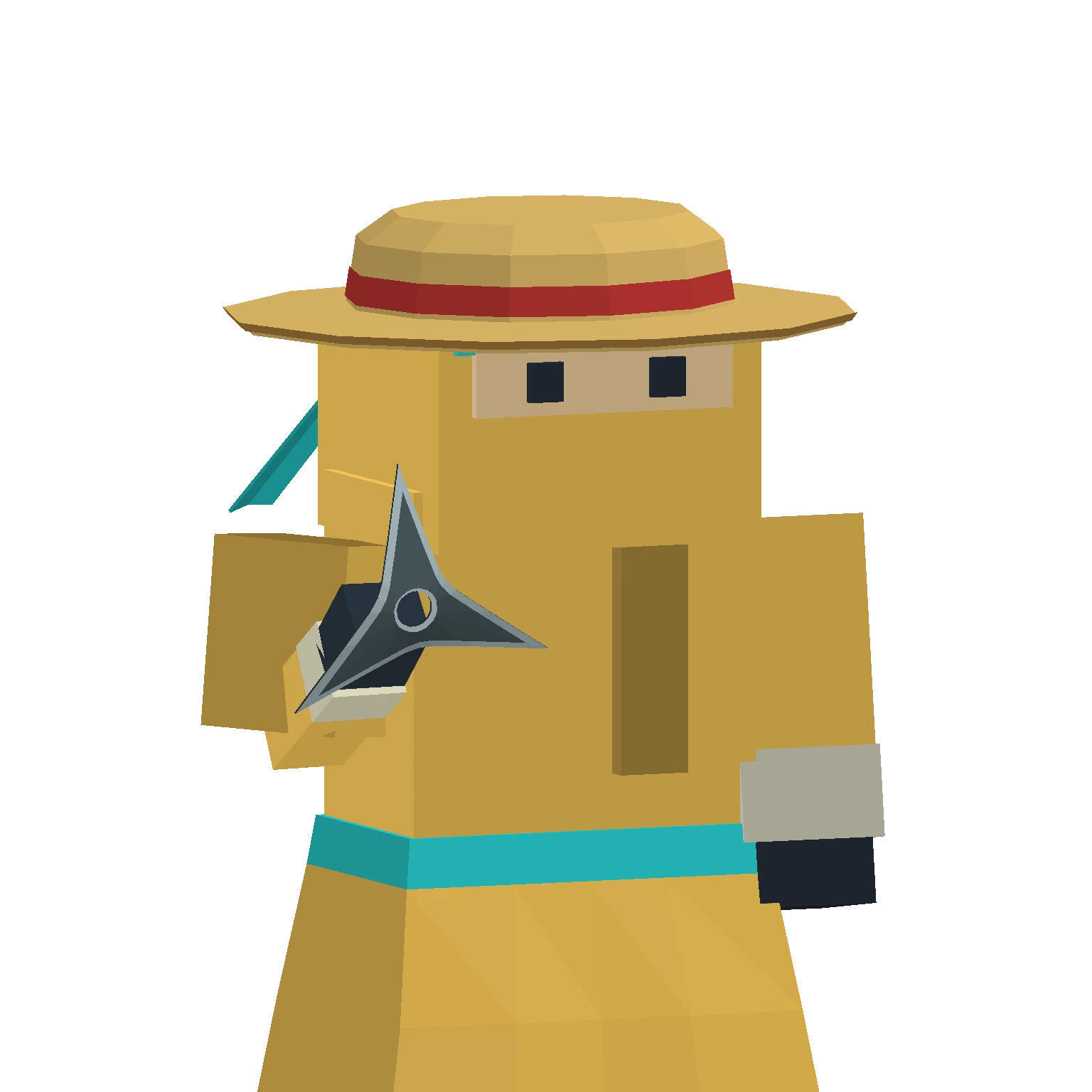 Kabocha / Straw Hat + Skirt · Sankaku ninja stars