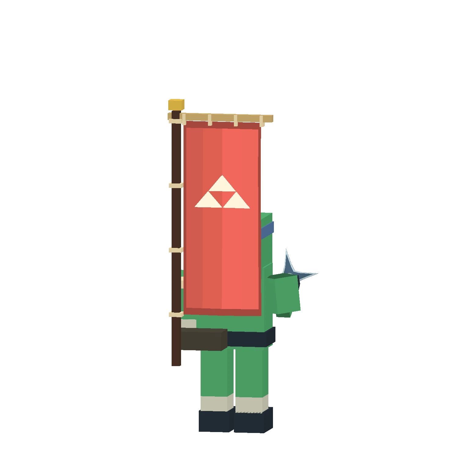 Hojo: Clan crests shown on capes and captured flags.