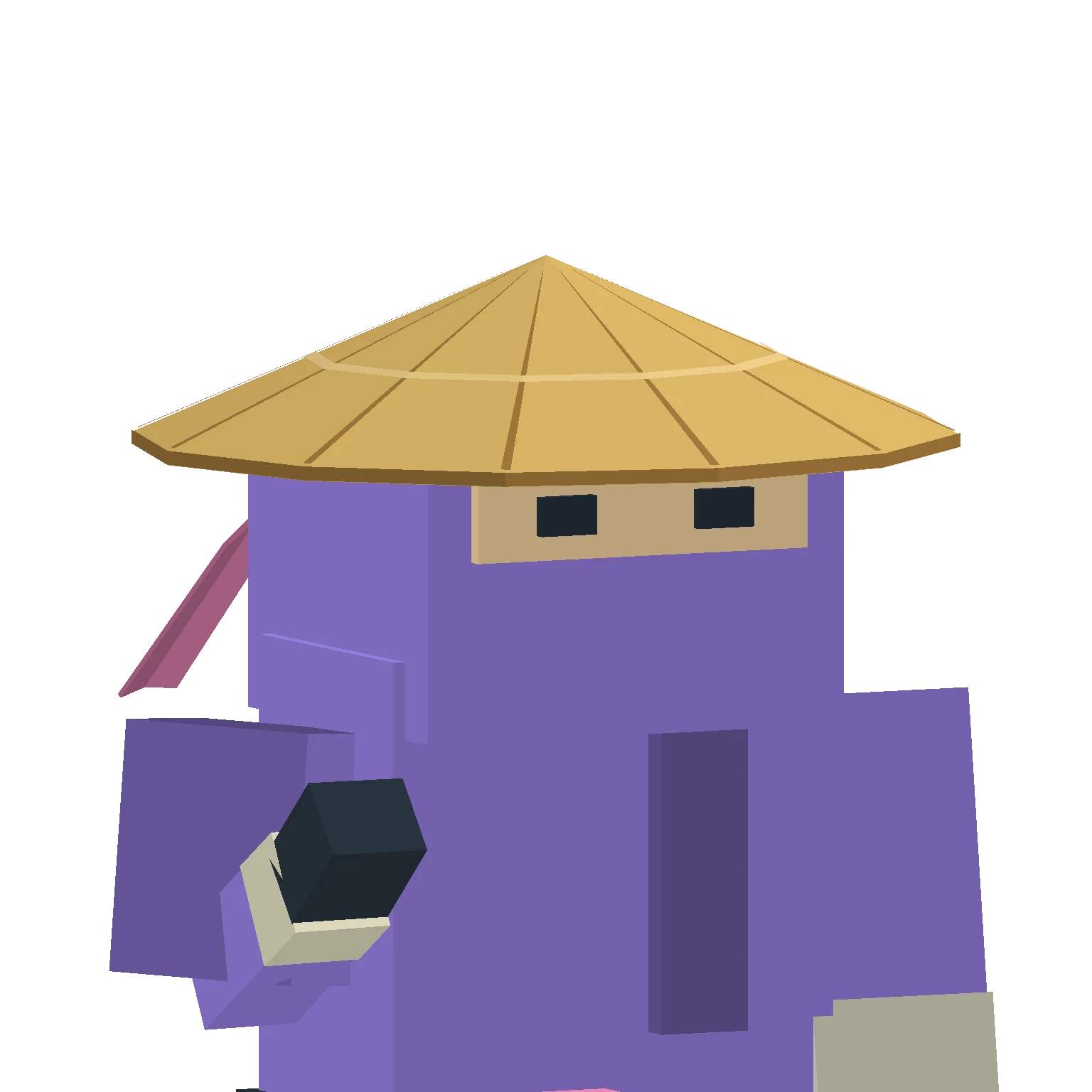 Kasa: Headwear rendered on the current ninja model.