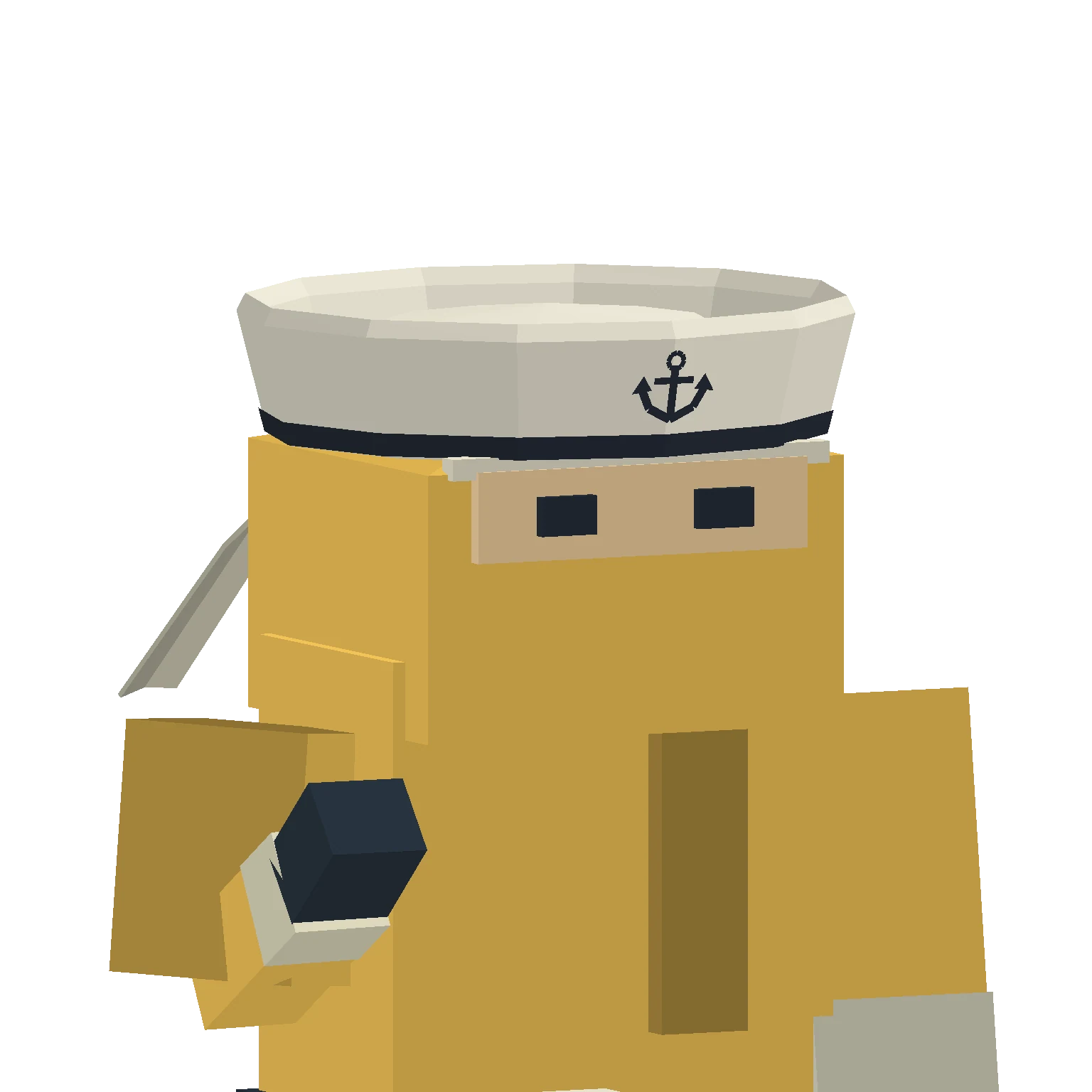 Sailor Hat: Headwear rendered on the current ninja model.