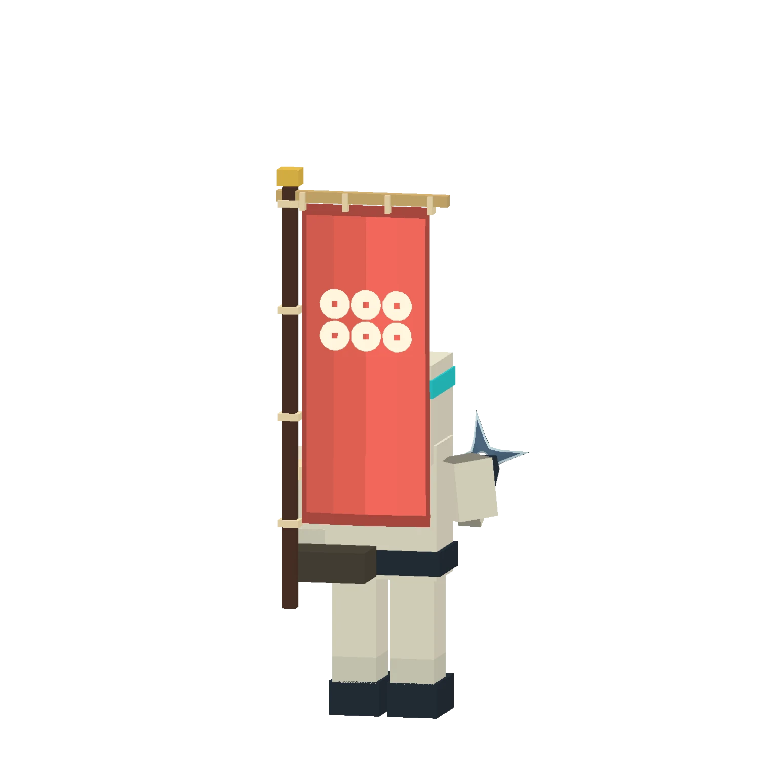 Nobori: Your chosen flag design, carried into the fight.