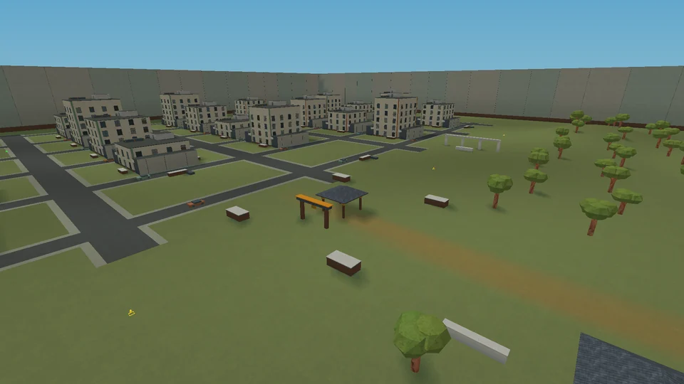 Fallen City, rendered in the game engine