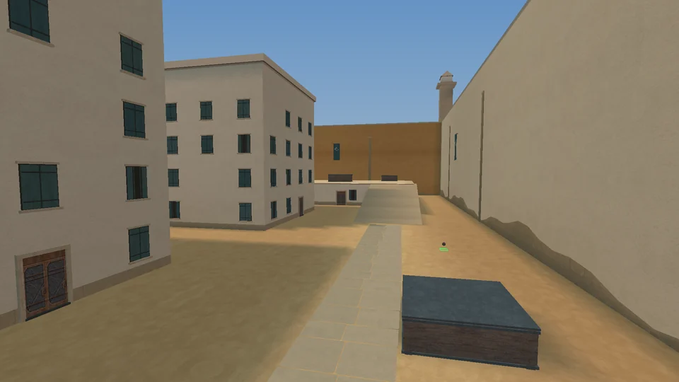 Sandgate, rendered in the game engine