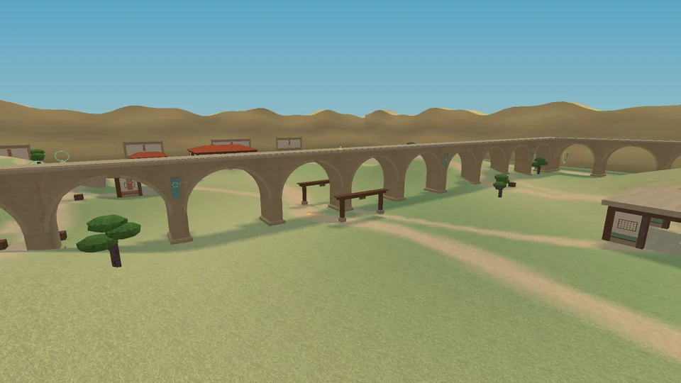 Sun Aqueduct, rendered in the game engine
