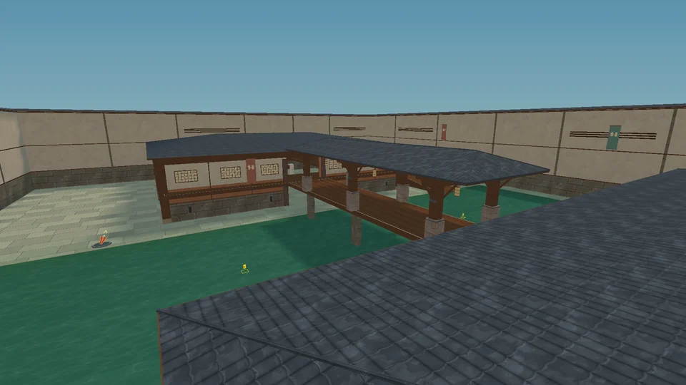 Twin Keeps, rendered in the game engine