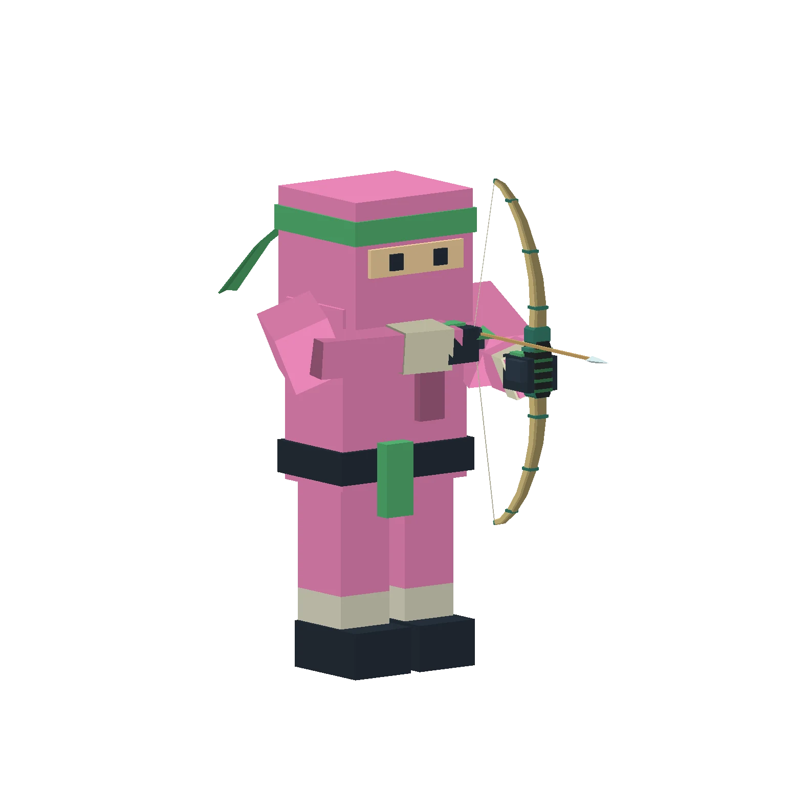 Bamboo: Equipped weapon models, rendered in SHADOWFRAG.