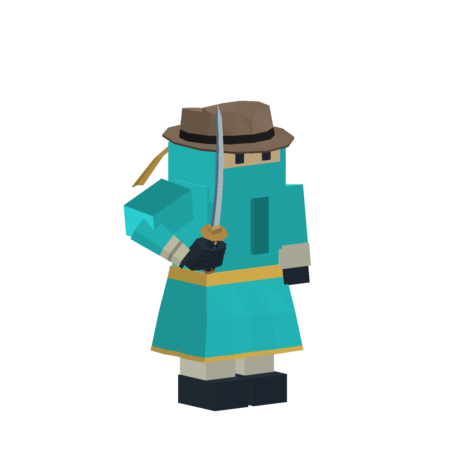 Katana: Equipped weapon models, rendered in SHADOWFRAG.
